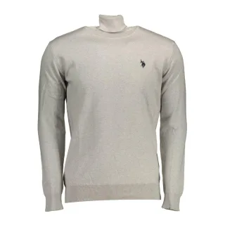 U.S. POLO ASSN. Grauer Baumwollpullover für Herren