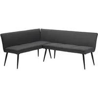 OTTO home Essbank Ianna, schwarze Metallbeine, pflegeleichtem Webstoff Bezug, Breite 193 cm