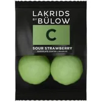 Lakrids by Bülow Süßigkeit Schokoladen-Lakritz Mini C Sour Strawberry (2 Stück)