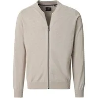 CASAMODA Strickjacke Strickjacke mit Reißverschluss und Blouson-Kragen