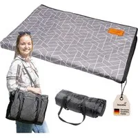 Skandika Zeltteppiche Picknickdecke, Bredal, 200 x 300 cm, universell nutzbar, 1,7 kg, mit Softtouch- Polyester, wetterfest & wasserdicht, mit Tragegurt