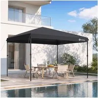 Sekey Faltpavillon 300x300 cm Pop-Up Pavillon Wasserdicht Gartenzelt höhenverstellbar, UV-Schutz 50+ Gartenpavillon für Garten Camping