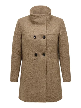 ONLY CARMAKOMA - CARNEWSOPHIA WOOL COAT OTW Cocoa Créme - Gr. - 48