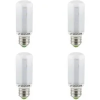 SEBSON LED-Leuchtmittel E27 LED 8W Lampe 4x - 810lm vgl. 60W Glühlampe warmweiß 3000K 280°, E27, 4 St., Warmweiß, LED Leuchtmittel, 15.000h Lebensdauer, sofort startklar, ø40x110mm