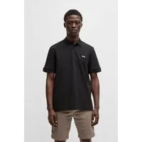 BOSS ORANGE Poloshirt Pe Interlock aus Baumwoll-Piqué mit Logo-Print Regular