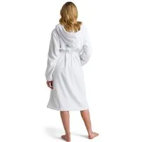 Möve Unisex-Bademantel Superwuschel Kapuze, ideal für Sauna & Spa, Hotelbademantel, Langform, Walkfrottier, Kapuze, Gürtel, in Uni