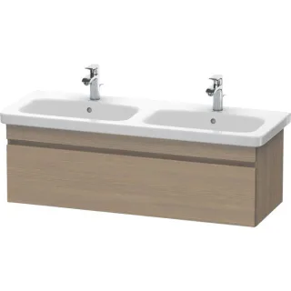 Duravit DuraStyle Waschtisch-Unterschrank DS639803535 123x44,8x39,8cm, 1 Auszug, Becken links/rechts, Eiche terra