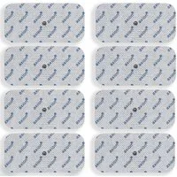 Axion Elektrodenpads passend zu Grundig, Sanitas, Beurer - 10x5cm, 8 St.,3.5mm Druckknopfanschluss, selbstklebende TENS EMS Elektroden