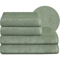 Beautex Handtuch Set, Premium Frottier Sets, 100% Baumwolle 550g/m², Multischlaufen-Optik, Frottier, saugstark, weich, flusenfrei, schnelltrocknend, schadstoffgeprüft