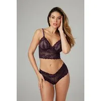 CHRISTINE LE DUC Set: Bügel-BH Spitzen-Bralette-Set Valerie - Lila