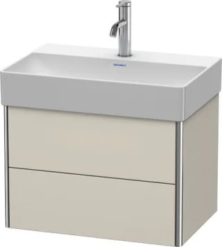 Duravit XSquare Waschtischunterbau wandhängend Taupe Supermatt 584x390x397 mm - XS416708383 XS416708383