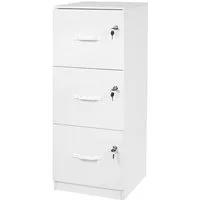 relaxdays Aktenschrank Hängeregister weiß