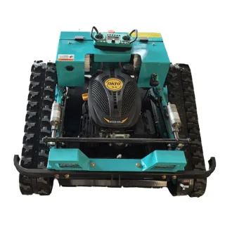 Remote Control Lawn Mower Model 500A 45 Degree Slope Cutting Adjustable Height 50cm Width Tracked Electric Grass Cutter