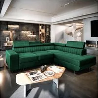 Masseno Ecksofa NOLA mit Schlaffunktion L-Form, Sofa mit Bettkasten