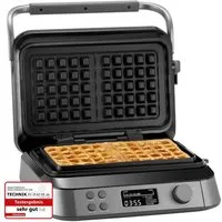 KLAMER Waffeleisen Belgische Waffel, Waffeleisen doppelt mit 7 Stufen und 5 Programmen, …, 1600 W, schnelle Waffeln, gleichmäßige Bräunung, Signalton bei Start/Ende