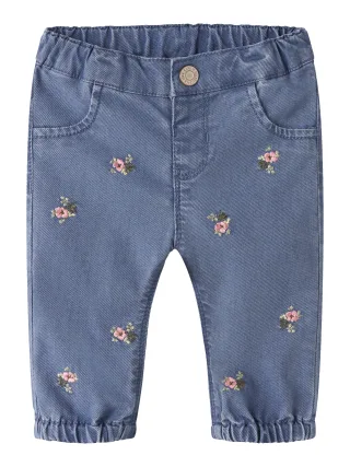 NAME IT - NBFROSE MOM R EMB JEANS 5321-YB H Medium Blue Denim - Gr. - 56
