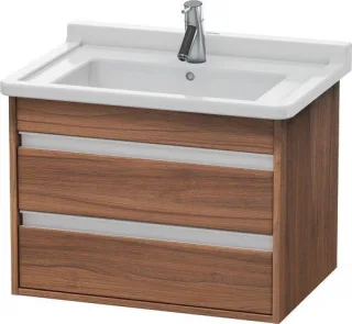 Duravit Ketho Waschtischunterbau wandhängend Nussbaum Matt 650x455x480 mm - KT664307979 KT664307979