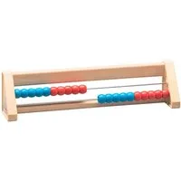 Wissner® aktiv lernen Lernspielzeug Rechenrahmen 20er Zahlenraum,  RE-Wood® Abakus Rechenschieber, RE-Plastic®