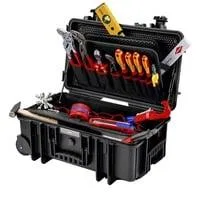 Werkzeugkoffer "Robust26 Move" Sanitär, 17-teilig, Werkzeug-Set schwarz, mit Werkzeug-Sortiment für Installateure