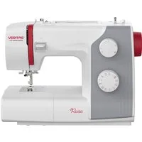 Veritas Nähmaschine Rosa Nähmaschine 4-Stufen-Knopflochprogramm 23 Stichprogramme Freiarm, Blendfreies LED-Nählicht