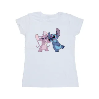Disney - "Lilo & Stitch Kisses" T-Shirt für Damen (Weiß)