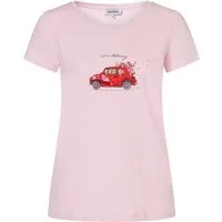 MORE&MORE T-Shirt T-Shirt mit Frontprint und Pailletten