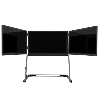 TriCreate 15.6 Inch IPS Tri-screen Portable Monitor 1080P 60Hz Touch Screen Mini HD Type-C External Second Screen with S