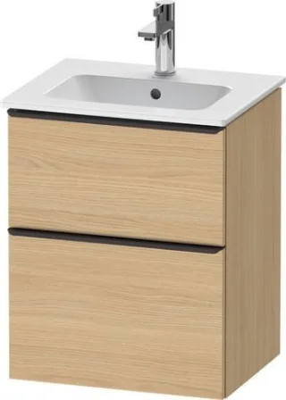 Duravit D-Neo Waschtischunterbau wandhängend Natur Eiche Matt 510x402x625 mm - DE43600BD300000 DE43600BD300000
