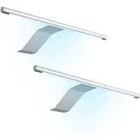 kalb Aufbauleuchte LED Aufbauleuchte 340x170 mm Schrankleuchte 12VDC silbergrau flach 4W