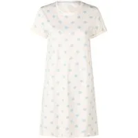 By Louise Nachthemd Night Muse (Set, 1-tlg., 1-teilig) Damen Sleepshirt ca.90cm lang Kurzarm Baumwolle