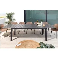 riess-ambiente Gartentisch DESIGNO 200-250-300cm grau / (Einzelartikel, 1-St), Outdoor · Aluminium · ausziehbar · Terrasse · wetterfest · Design