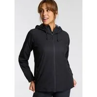 CMP Regenjacke WOMAN JACKET FIXED HOOD wasserdicht, winddicht, atmungsaktiv, schnell trocknend