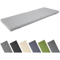 Garronda Bankauflage 100-200 cm, ca. 4 cm dick, wasserabweisend, mit Bändern GD-0220, (1 St), Hypoallergen, UV-beständig, Wasserbeständig