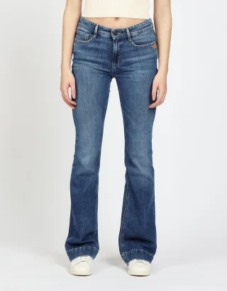 GANG Damen Jeans 94MAXIMA FLARED - flared fit Jeans average midblue
