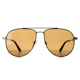 Ted Baker TB1691 Maeve 901 gunmetal mit schwarz lackiertem Rand braun Sonnenbrille