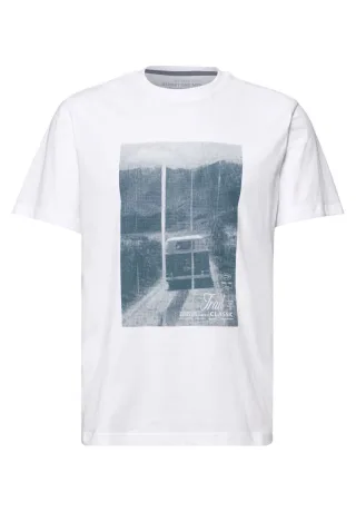 Street One - T-Shirt mit Foto-Print weiß - Gr. - XL