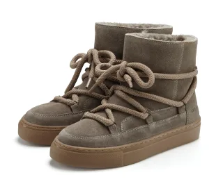 Elbsand Stiefelette "Boots, Winterstiefelette, Winterboots, Stiefel, Lederstiefelette" aus Leder mit kuscheligem Lammfell