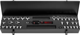 KS Tools 9x12mm ERGOTORQUE®precision Einsteck-Drehmomentschlüssel-Satz, 5-25Nm, 33-tlg - 516.1615