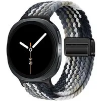 Wigento Smartwatch-Armband Für Samsung Galaxy Watch 8 / 8 Classic Magnetisches Nylon Armband Bunt, Atmungsaktiv, verstellbar, magnetisch