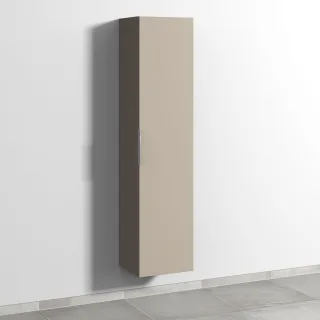 Sanipa 3way Hochschrank mit 1 Tür, Sandgrau-Matt UF11167
