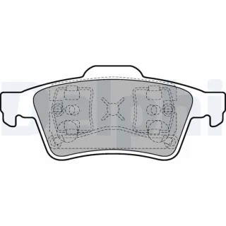 Delphi Bremsbel?ge hinten Ford Nissan Opel Renault Saab Volvo