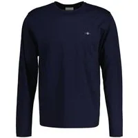Gant T-Shirt Herren Longsleeve 1er Pack Baumwolle (Packung, 1er Pack)