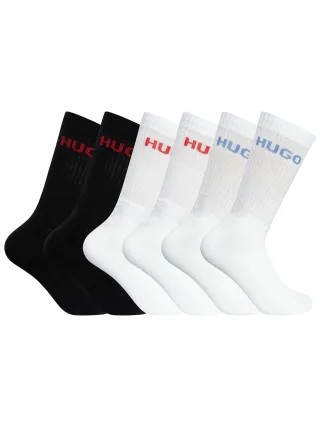 HUGO 6Er-Pack Viertelstrümpfe, Mehrfarbig