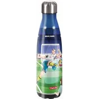 Step by Step Schulranzen Edelstahl Trinkflasche 0,5 l Soccer Ben (1 Stück), Isolier-Flasche, BPA-frei