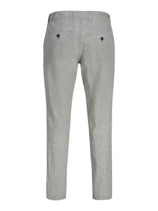 JACK&JONES - JPSTACE SUMMER LINEN BLEND CHINO PANT SN Braun - Gr. - 34
