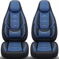 BREMER SITZBEZÜGE Autositzbezug für Hobby Optima ONTOUR ALKOVEN (H6), Set, 2-tlg., Schonbezüge Sitzbezüge Fahrer und Beifahrer, in Schwarz/Blau