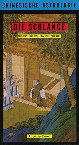 Chinesische Astrologie. Die Schlange. ( 1917 / 1929 / 1941 / 1953 / 1965 / 1977 / 1989 / 2001)
