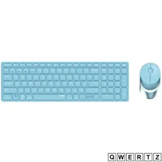 Rapoo 9750M Blau QWERTZ Kabelloses Multi-Mode-Deskset
