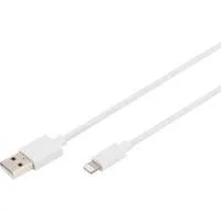 USB 2.0 Daten-/Ladekabel USB-A > Lightning, MFI zertifiziert weiß, 2 Meter, PD, Laden mit bis zu 12 Watt