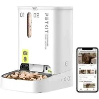 PETKIT Katzen-Futterautomat PETKIT Futterautomat Katze 2 Näpfe Mit Kamera, Dual-Hopper mit Kamera